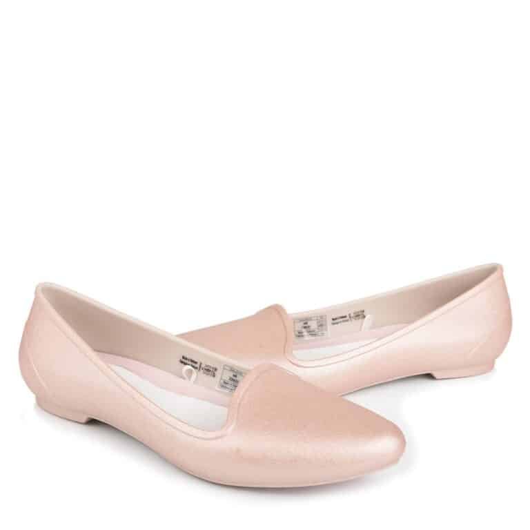 Crocs Eve Metallic Flat Women Rose Gold