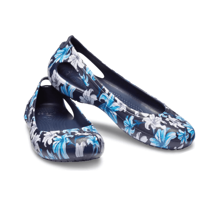 Crocs Kadee Flora Graphic Flat Women Navy
