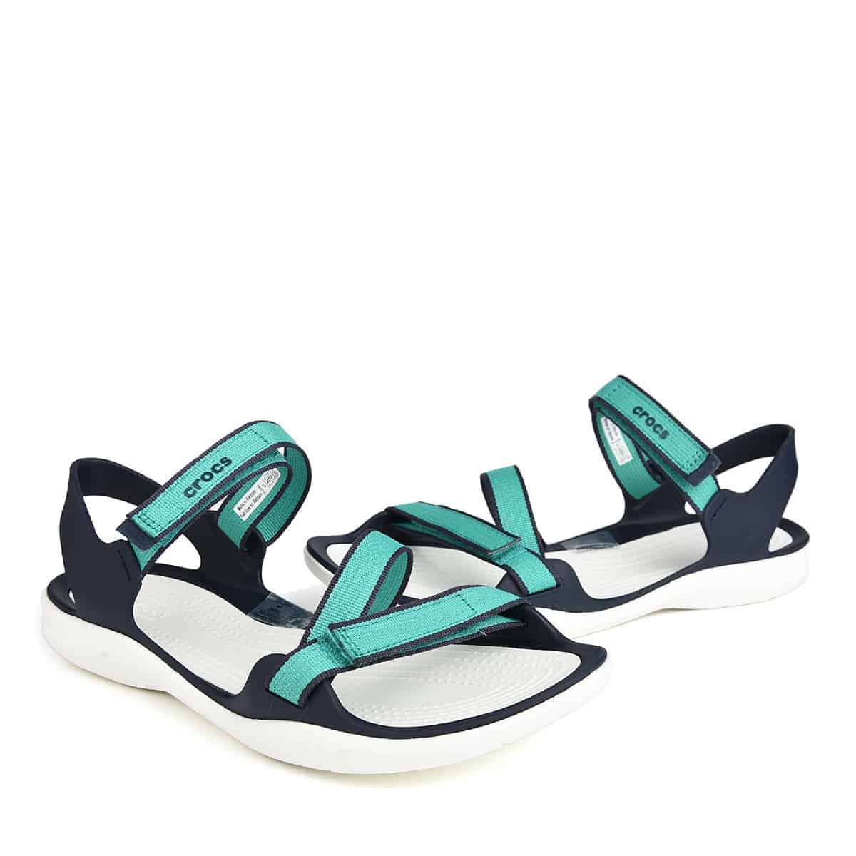 Crocs Swiftwater Webbing Sandal Women Turquoise