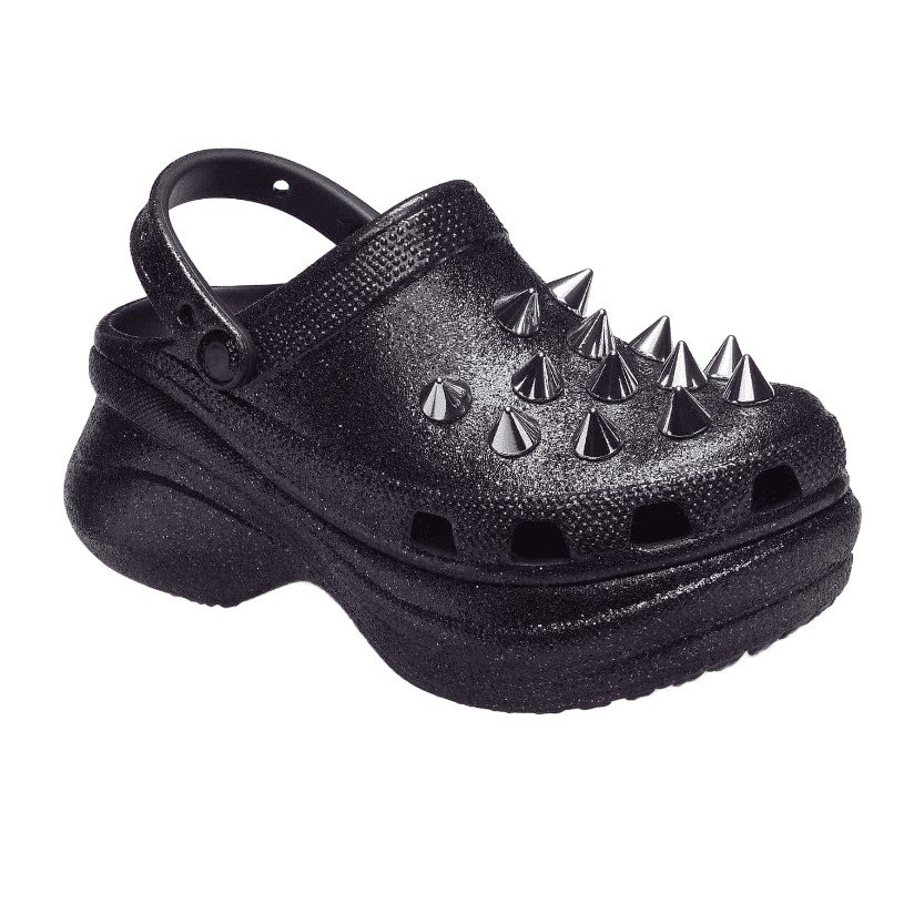 Crocs-Classic-Bae-Glitter-Stud-Clog-Black-206783-001