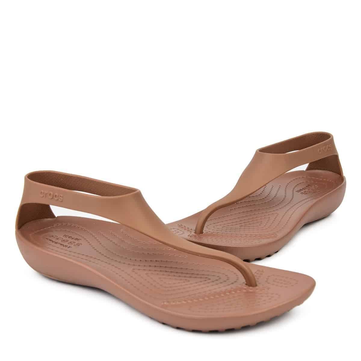 Crocs Serena Flip Clog Women Bronze Crocs Serena Flip Clog Women Bronze