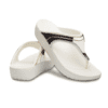 Crocs Sloane Metalblock Wedges Flip Women White Crocs Sloane Metalblock Wedges Flip Women White