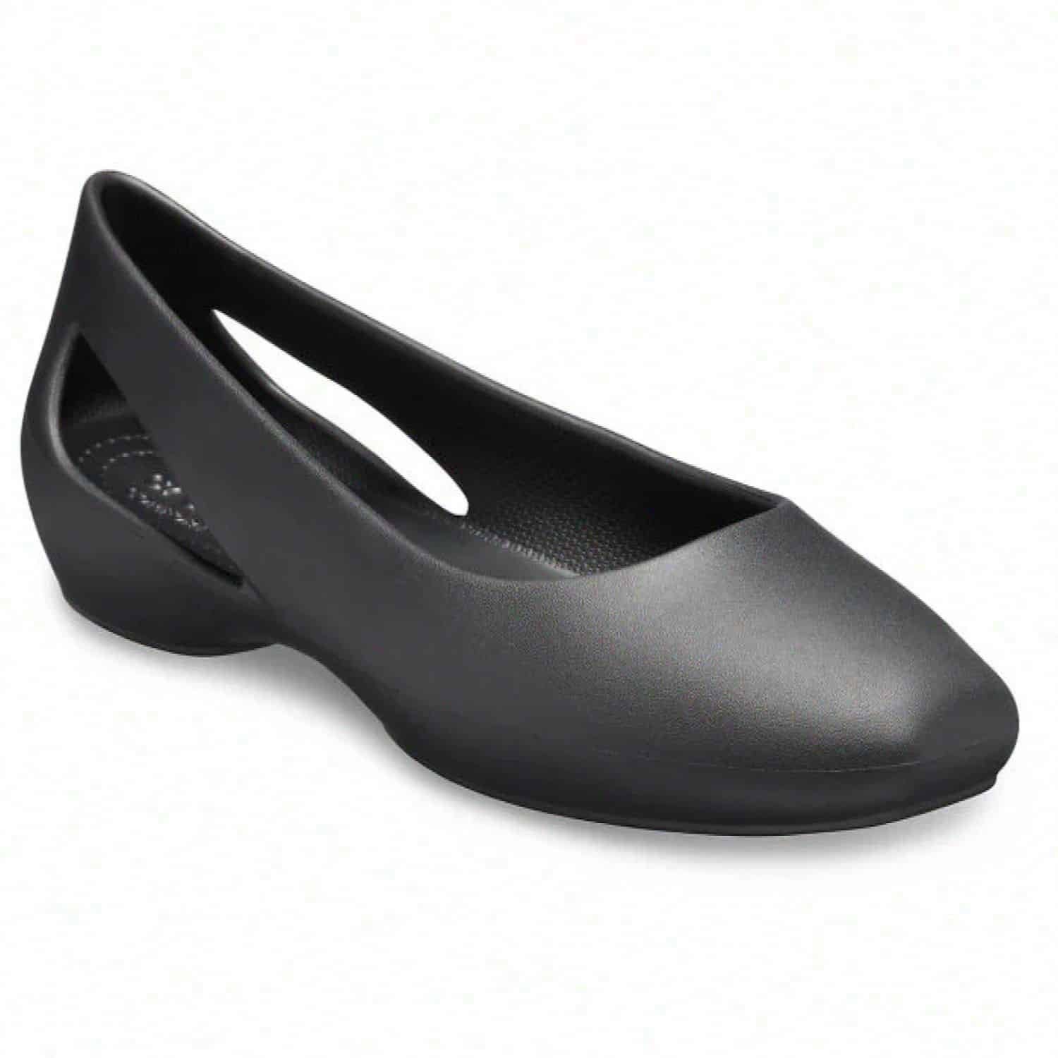 Crocs Sloane Metallic Flat Women Black