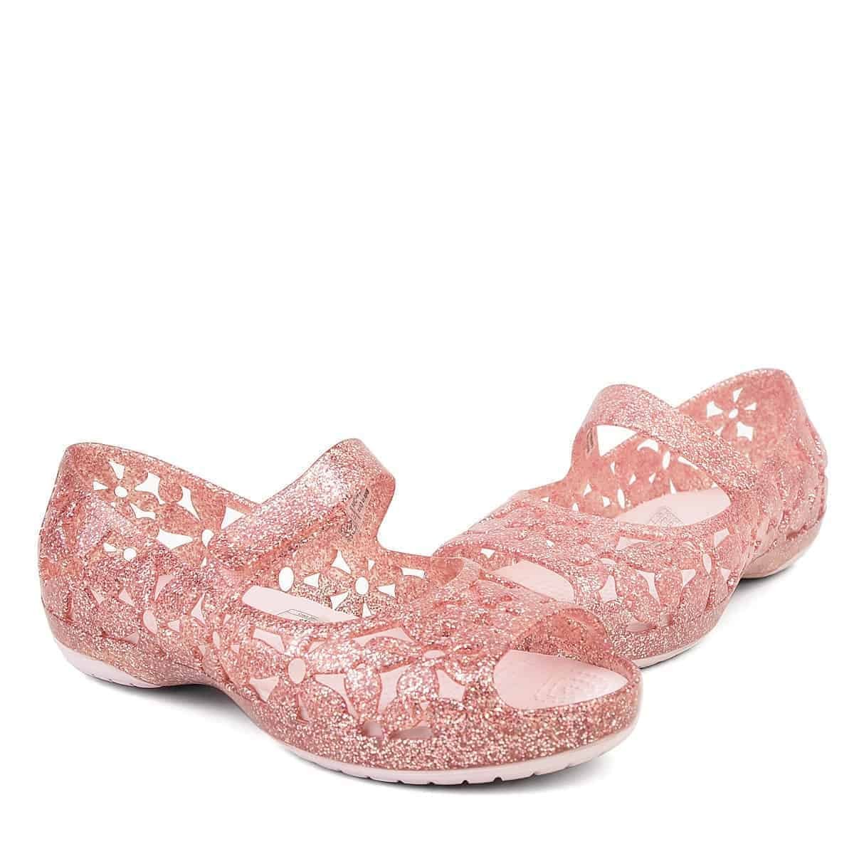 Crocs Isabella Flower Flat Kids Barely Pink