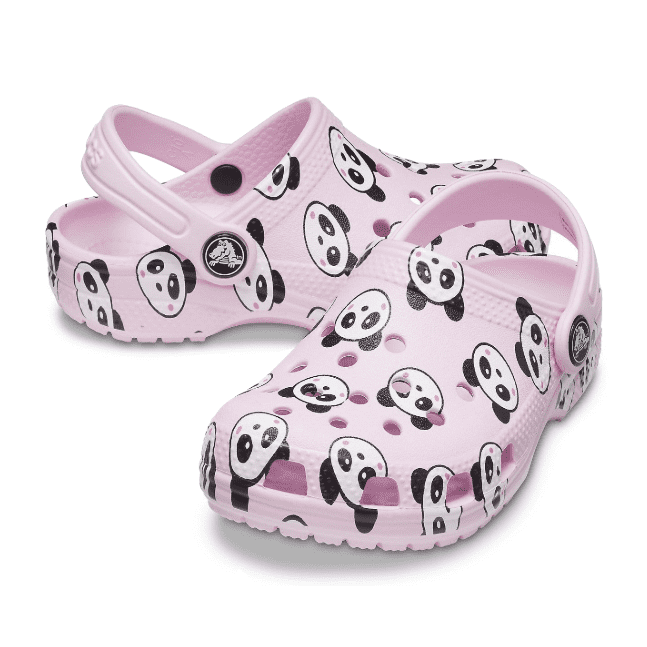 Crocs Classic Panda Print Clog Kids