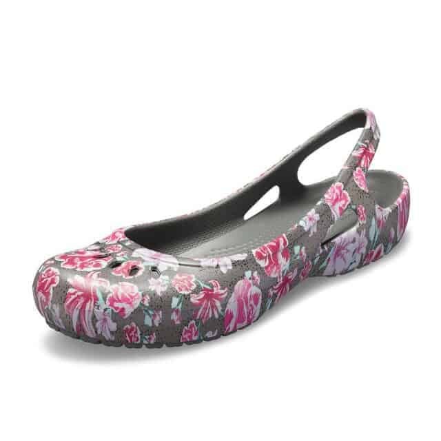 Crocs Kadee Graphic Flower Slingback women Gray