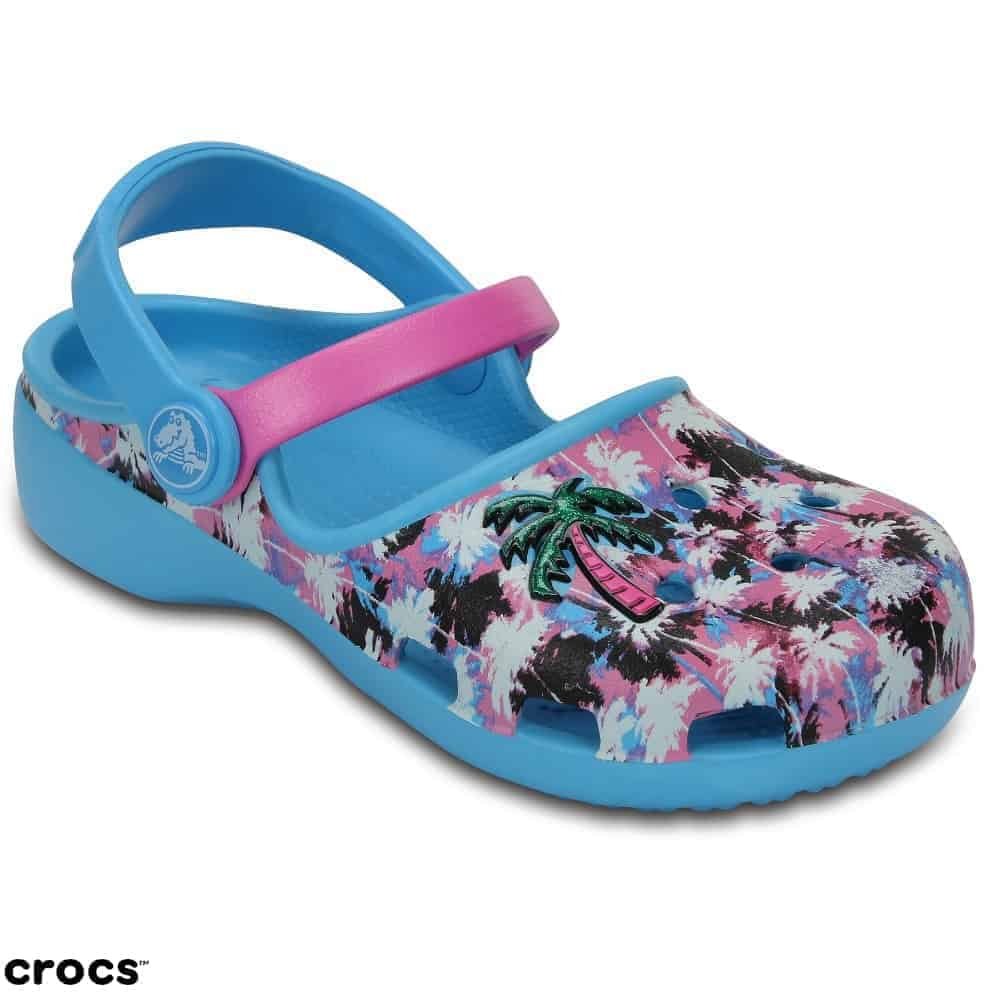 Crocs Karin Novelty Clog Kids Electric Blue Crocs Karin Novelty Clog Kids Electric Blue