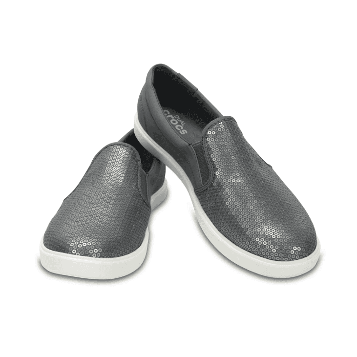 Crocs Citilane Sequin Slip On Women Silver