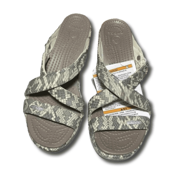 Crocs Cyprus v Snake Heel Women Gray Brown