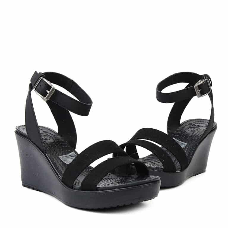 Crocs Leigh Sandal Wedges Women Black