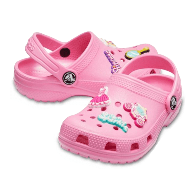 Crocs Classic Charm Clog Kids Pink Lemonade