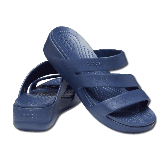 Crocs Montery Strappy Wedges Women Navy
