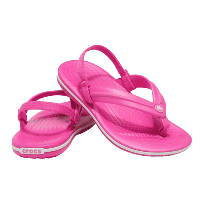 Crocs Crocband Strap Flip Kids Electric Pink