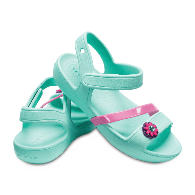 Crocs Lina Charm Sandal Kids Party Mint Green