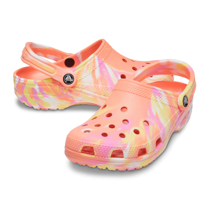 Crocs Classic Papaya/Multi Marbled Clog
