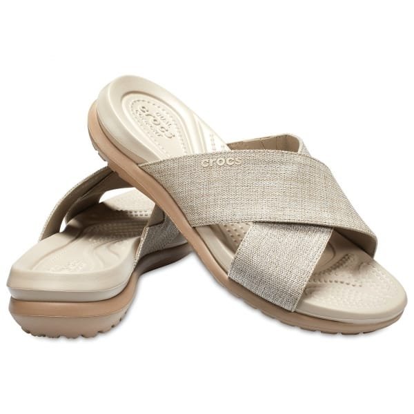 Crocs Capri Shimmer Cross Band Sandal