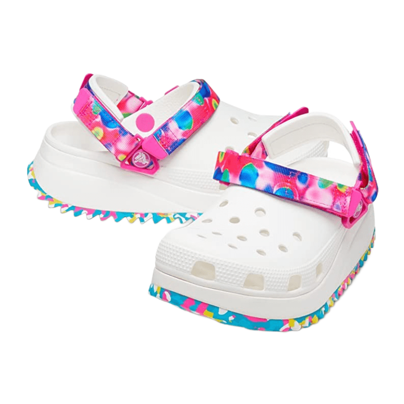 Crocs Classic Hiker Solarized Clog White / Multi Women Crocs Classic Hiker Solarized Clog White / Multi Women