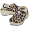 Crocs Classic Platform Animal Remix Clog Bone/Leopard Women